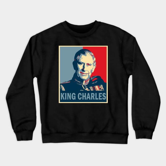 King Charles III Crewneck Sweatshirt by valentinahramov